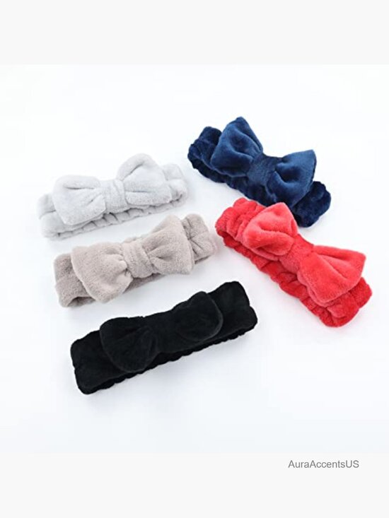 15 Pack Coral Fleece Fluffy Wide Headbands for Yoga Spa Makeup Hair Holder